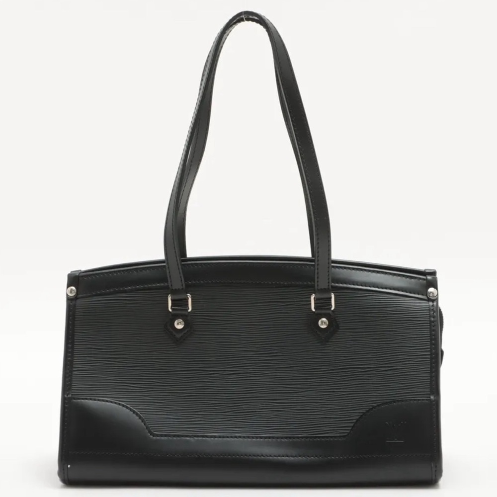 Louis Vuitton Epi Madeline PM - Black With Silver Hardware